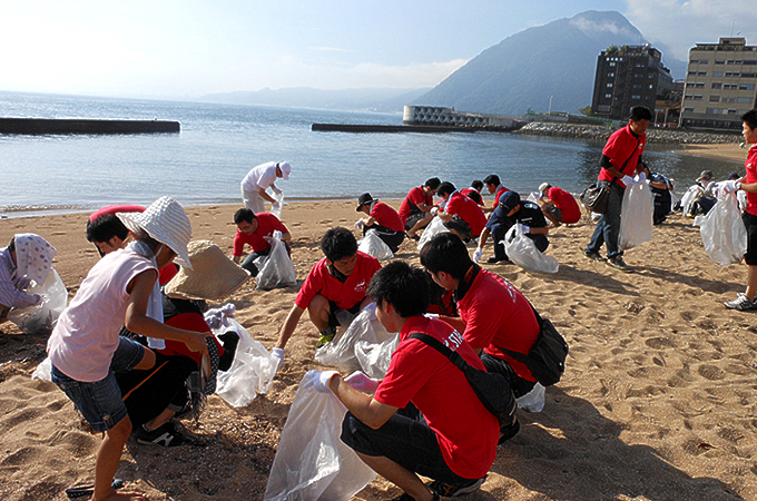 海岸海浜清掃といった環境への取り組み